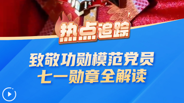 热点追踪丨致敬功勋模范党员——“七一勋章”全解读