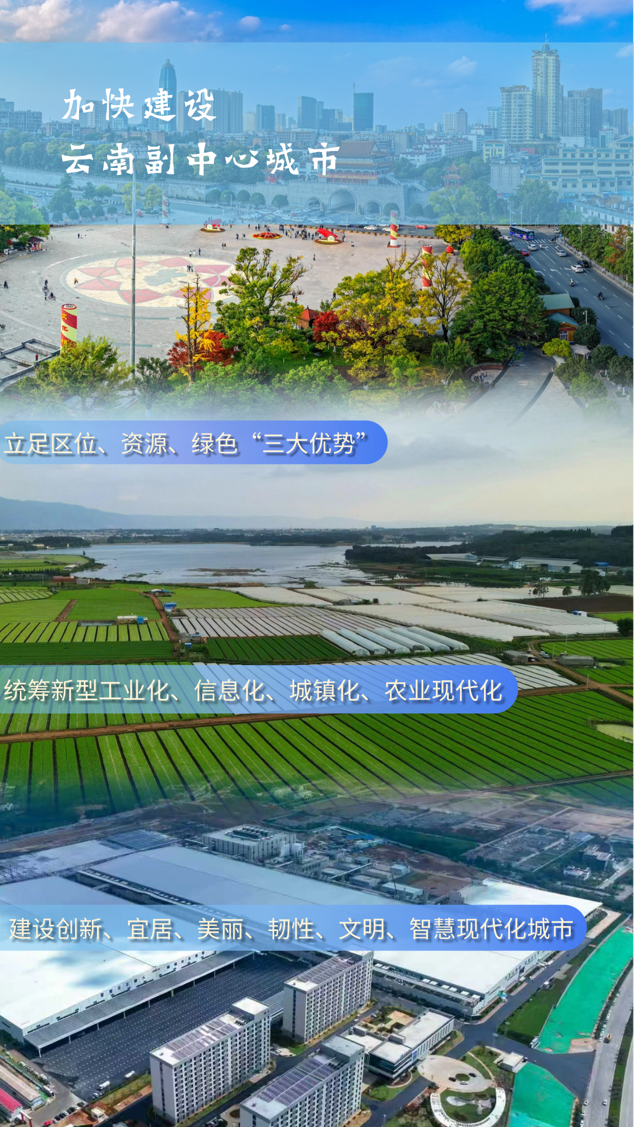 海报｜读懂曲靖锚定“一中心一样板两区”建设目标 推动高质量发展