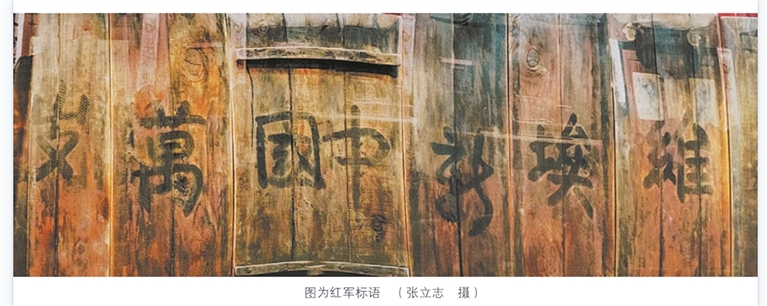 标语(局部)。张立志 摄